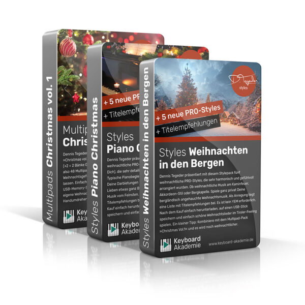 Christmas Bundle: Piano Christmas, Weihnachten in den Bergen & Multipads Christmas vol. 1