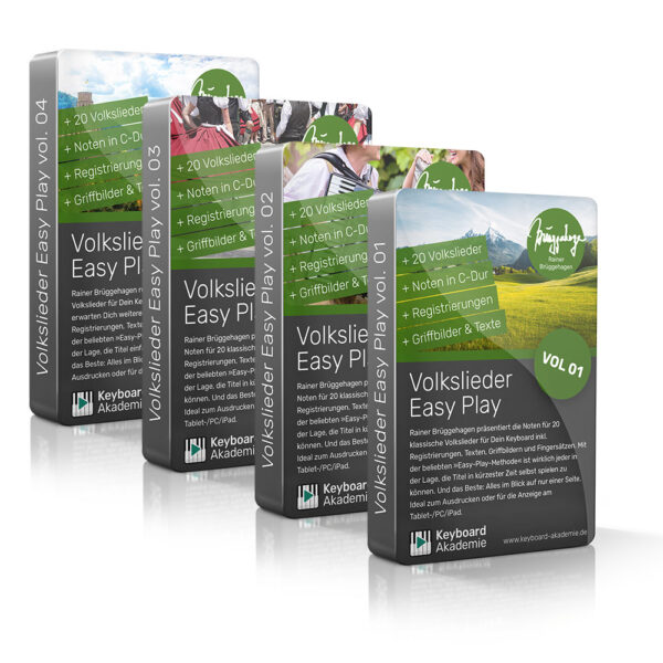 Spar-Pack: Volkslieder Easy Play vol. 01-04