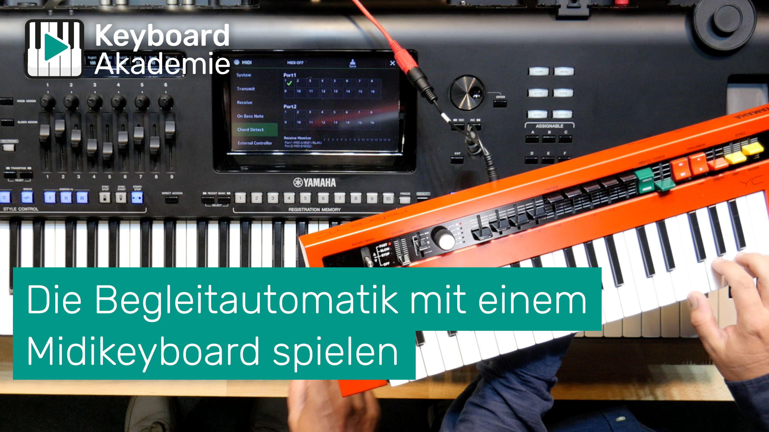Die Begleitautomatik mit einem Midi-Keyboard spielen | Power-Tipp