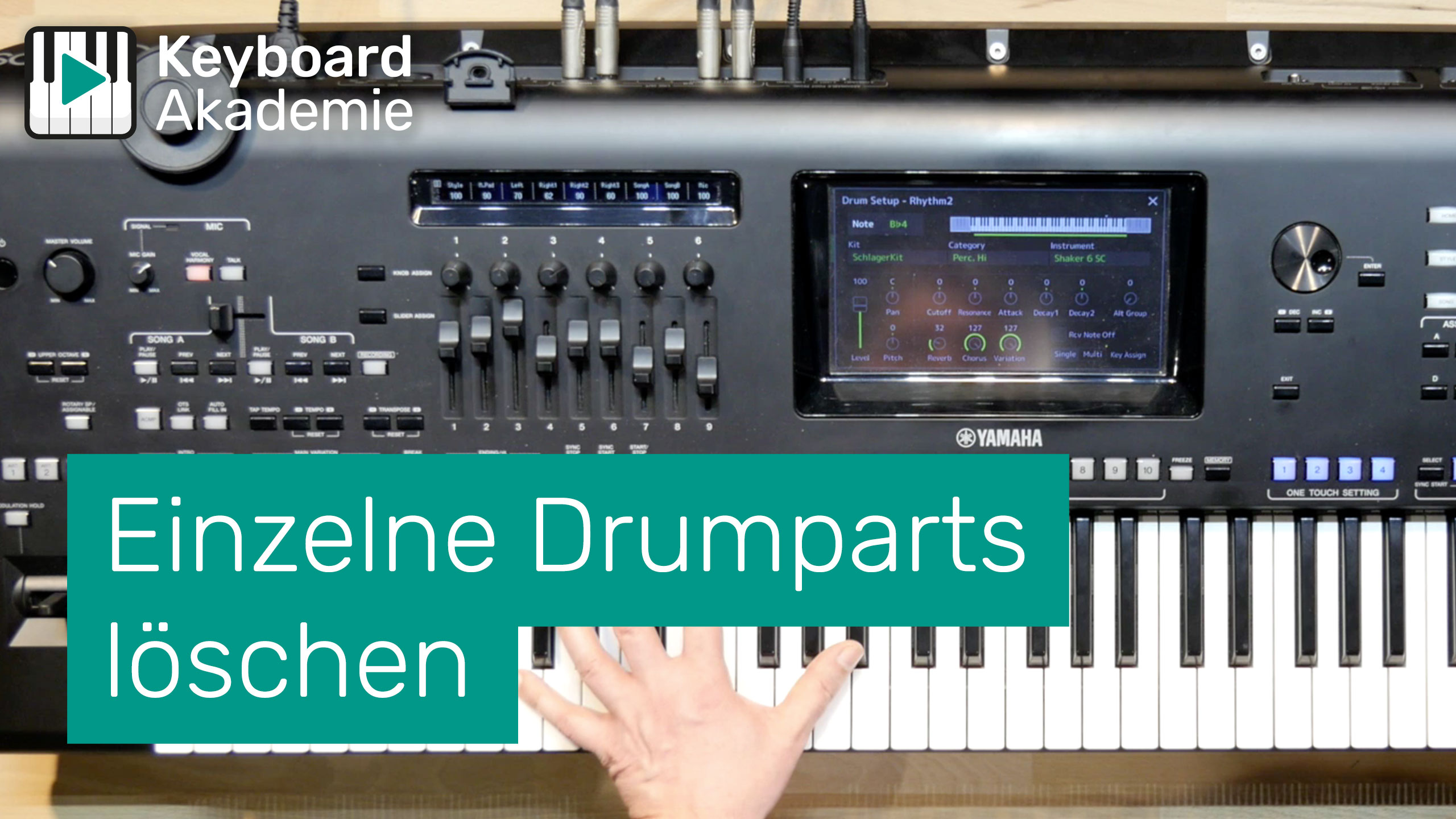 Einzelne Drumparts löschen | Power-Tipp | Genos | PSR-SX900/700