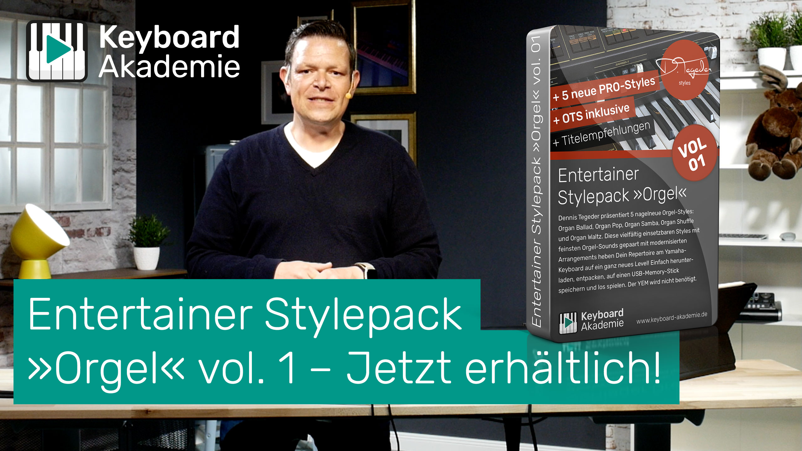 Das Entertainer Stylepack »Orgel« vol. 1 | 5 neue PRO-Styles im Sound der ganz großen Orgeln!