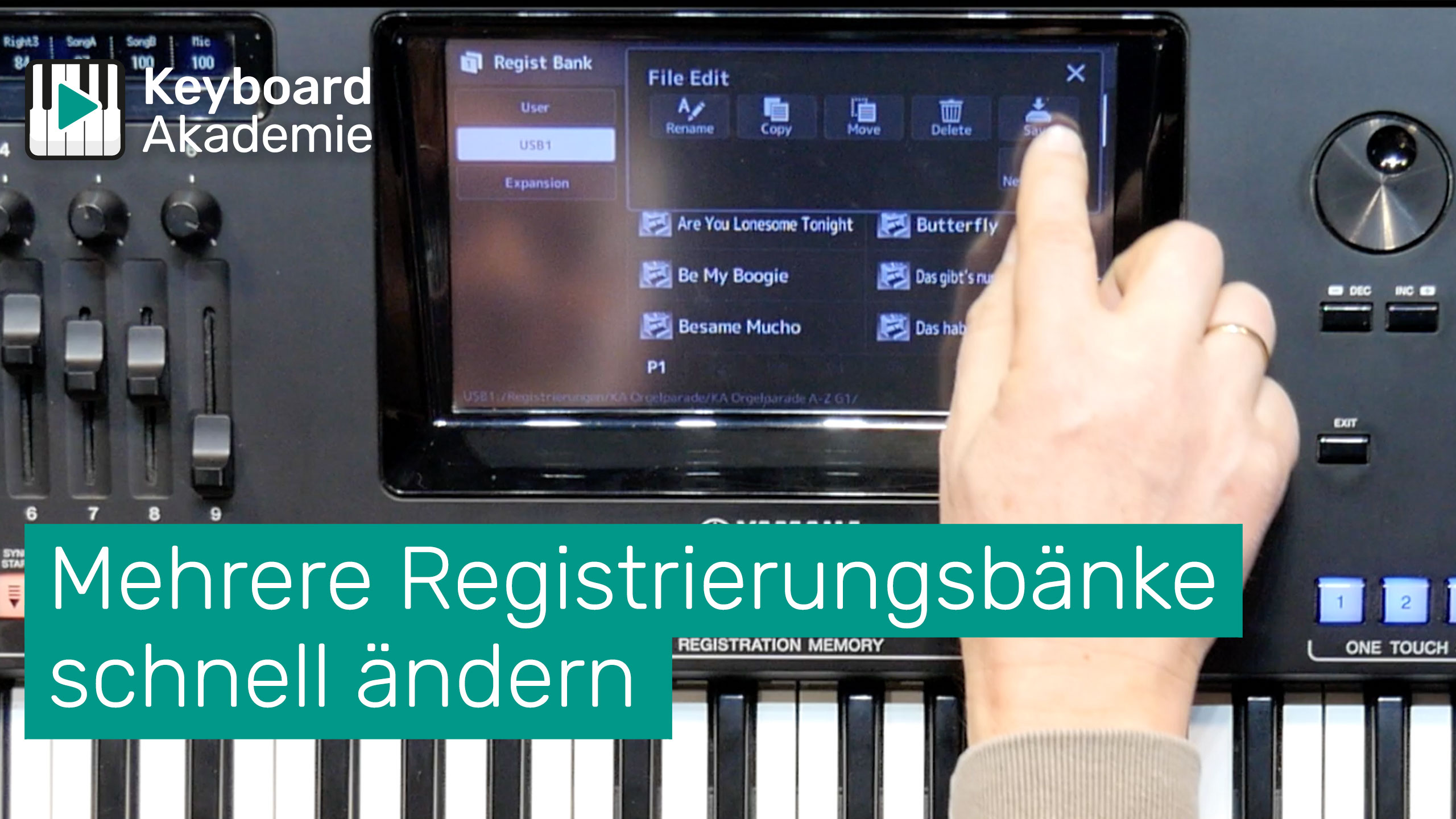 Mehrere Registrierungsbänke am Yamaha Genos und SX900/700 schnell ändern | Power-Tipp