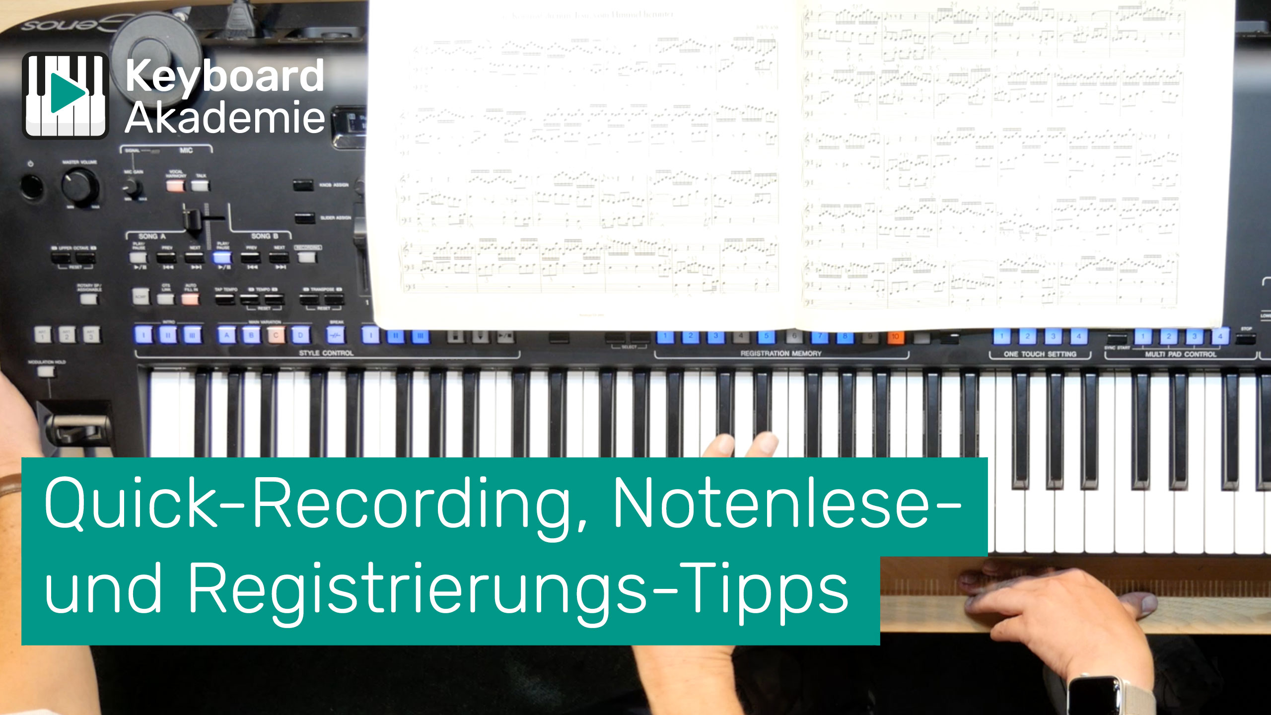 Quick-Recording, Notenlese- und Registrierungs-Tipps am Yamaha Genos | Power-Tipp