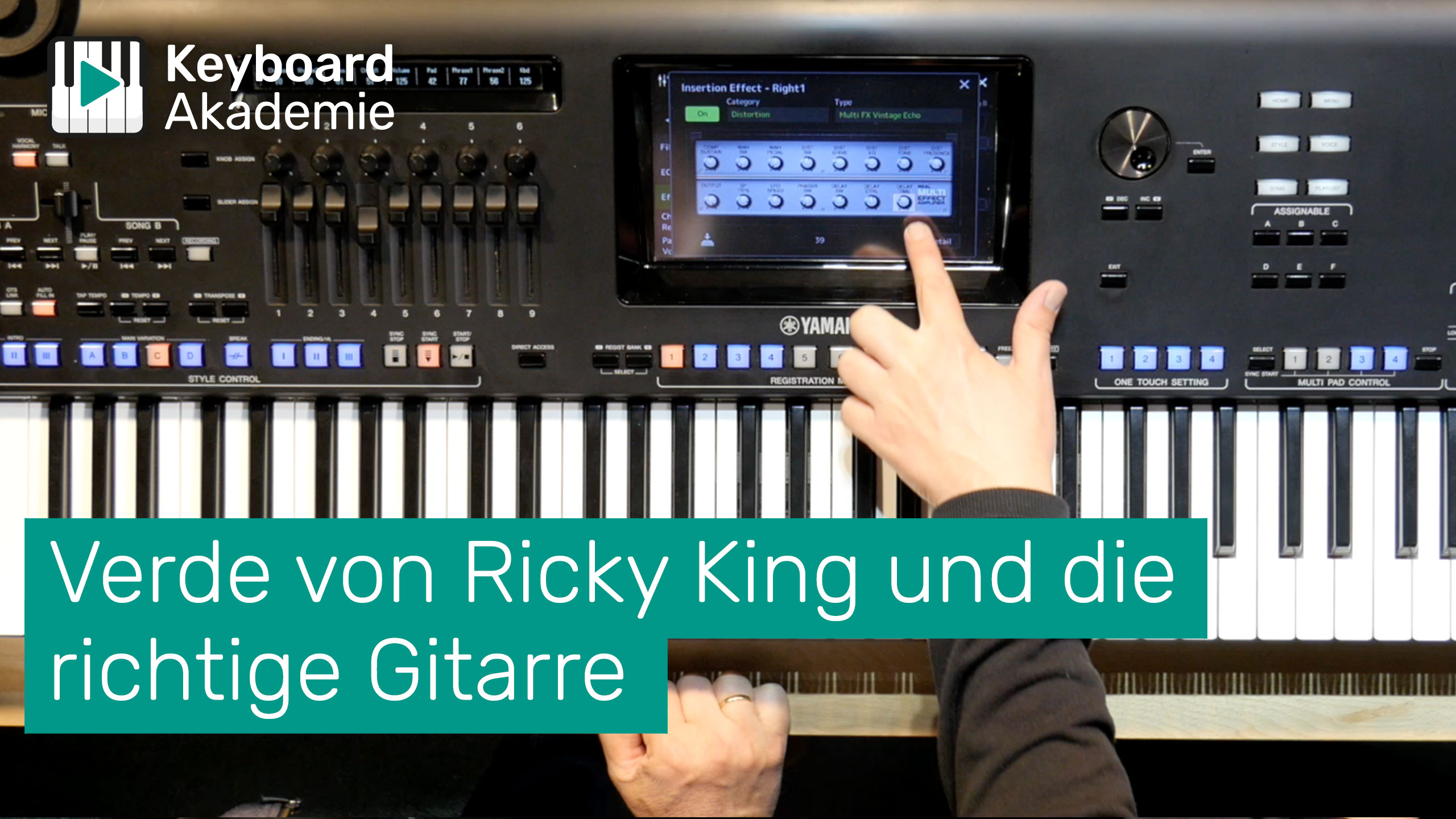 Verde von Ricky King und die richtige Gitarre am Yamaha Genos | Power-Tipp