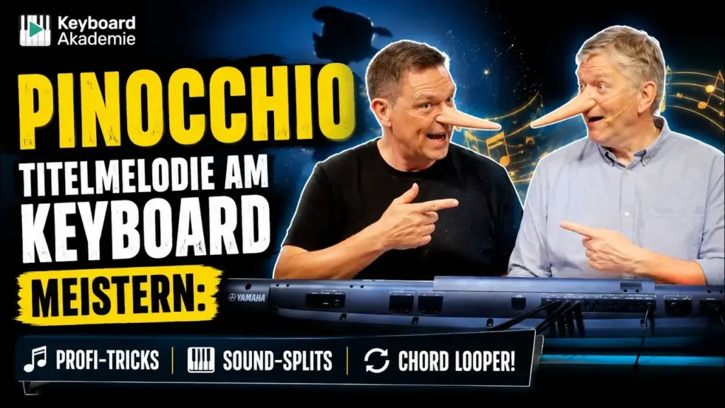 Pinocchio am Keyboard spielen – Sound-Splits, Chord Looper & Multipads