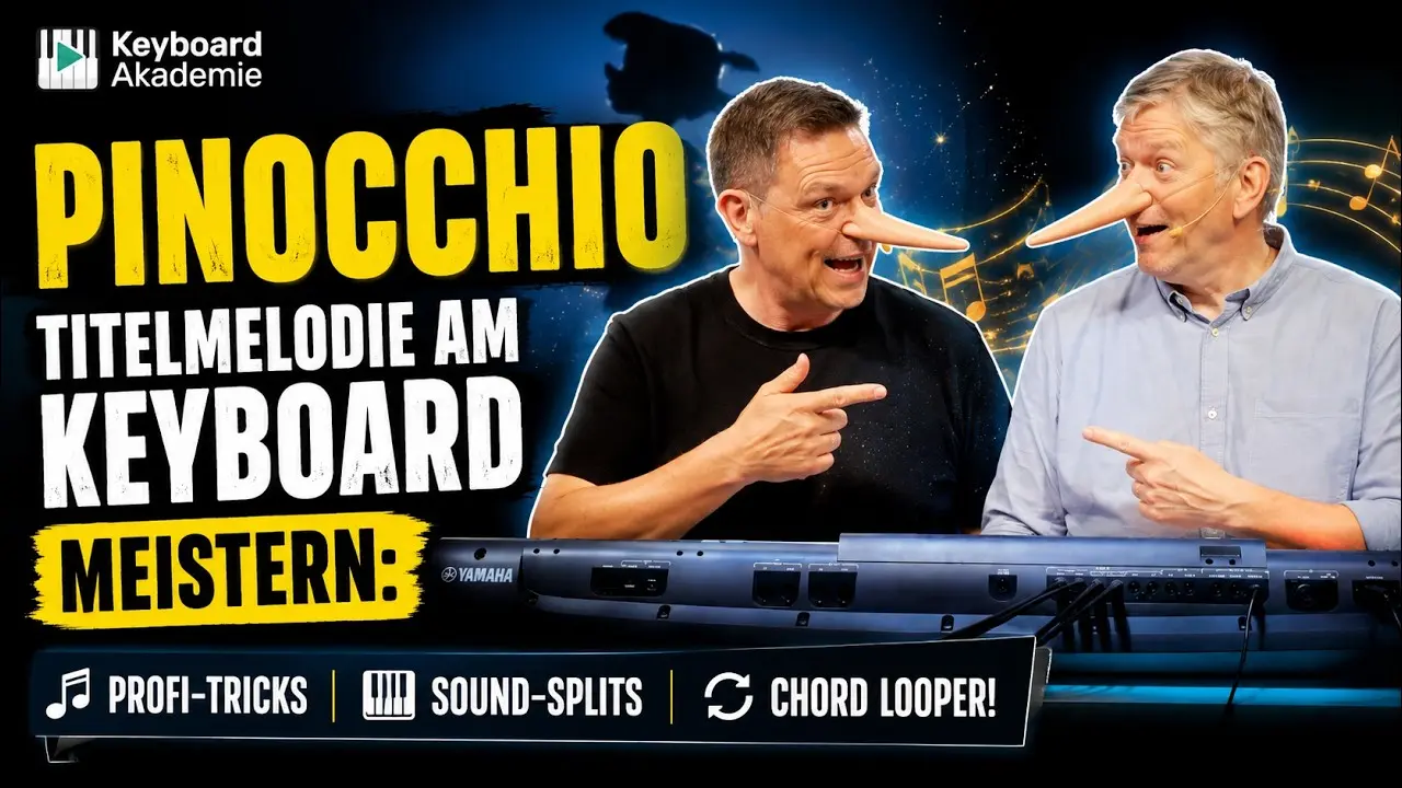 Pinocchio am Keyboard spielen – Sound-Splits, Chord Looper & Multipads
