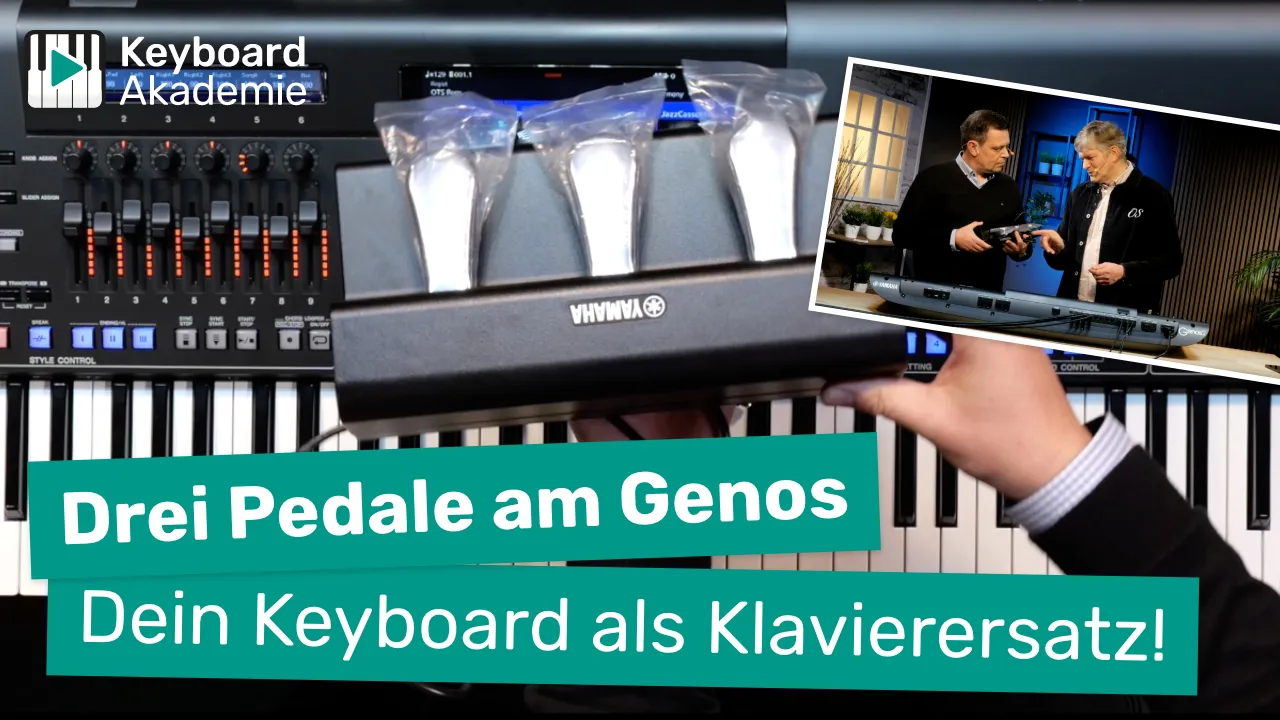 Drei Pedale am Genos: Dein Keyboard als Klavierersatz!