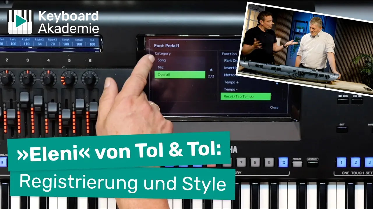»Eleni« von Tol & Tol: Registrierungs- und Style-Programmierung