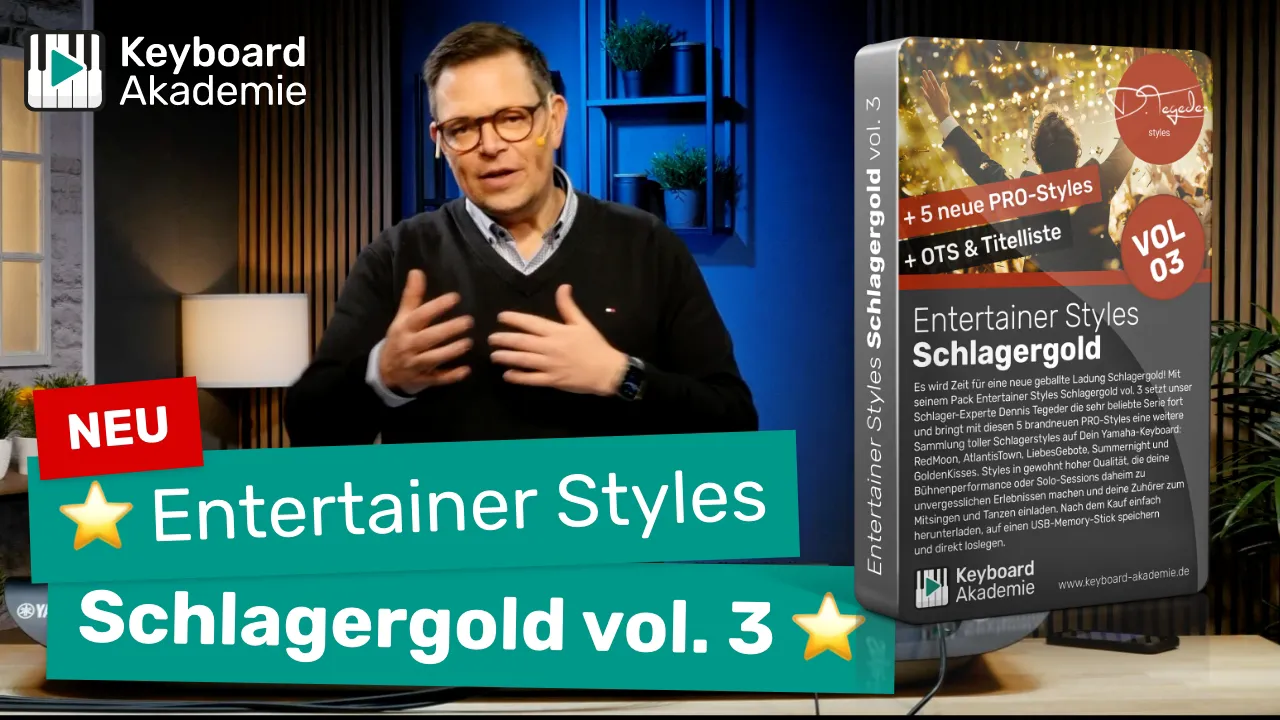 Entertainer Styles Schlagergold vol. 3 – tolle neue Schlager-Pro-Styles! Jetzt erhältlich!