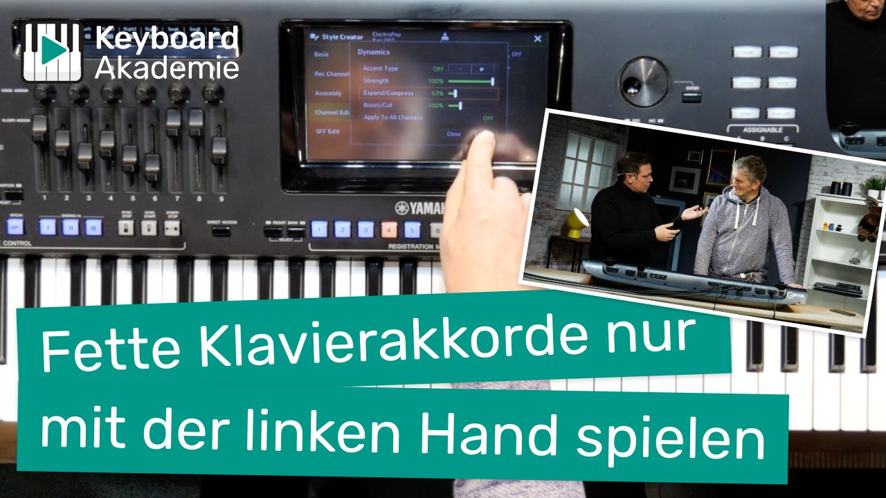 Fette Klavierakkorde nur mit der linken Hand spielen | Power-Tipp
