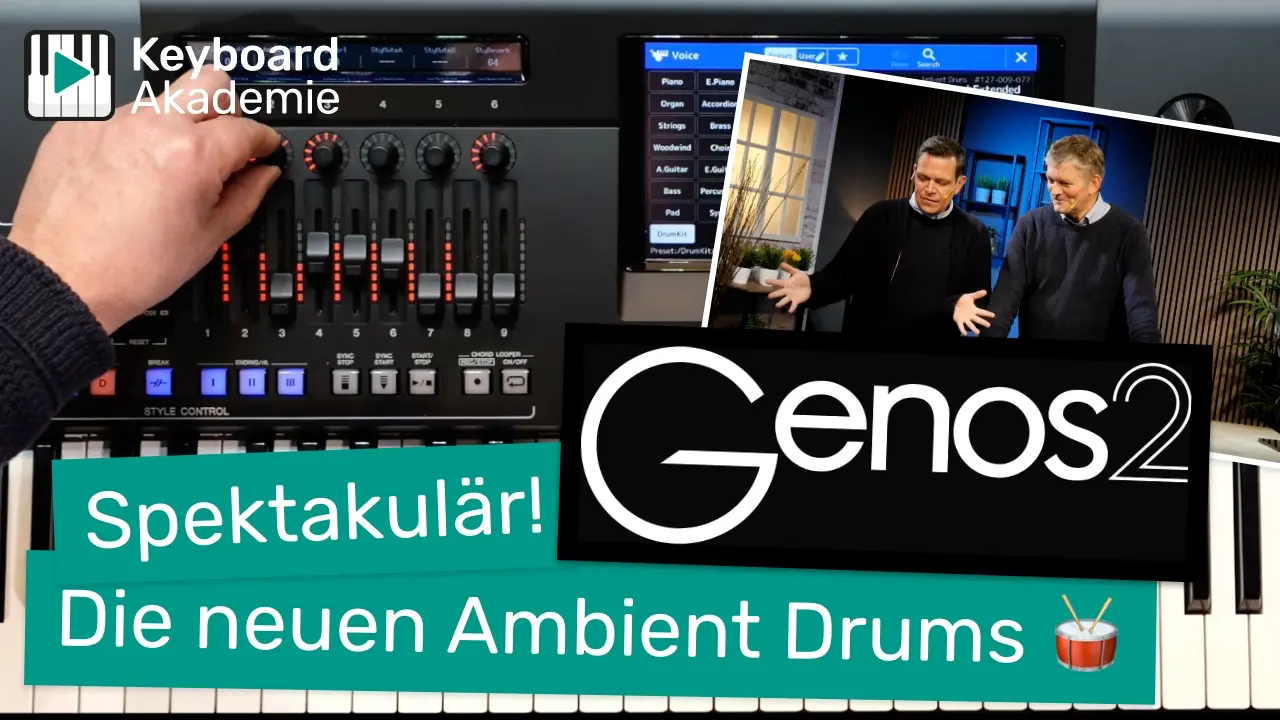 Genos2: Spektakulär! Die neuen Ambient Drums