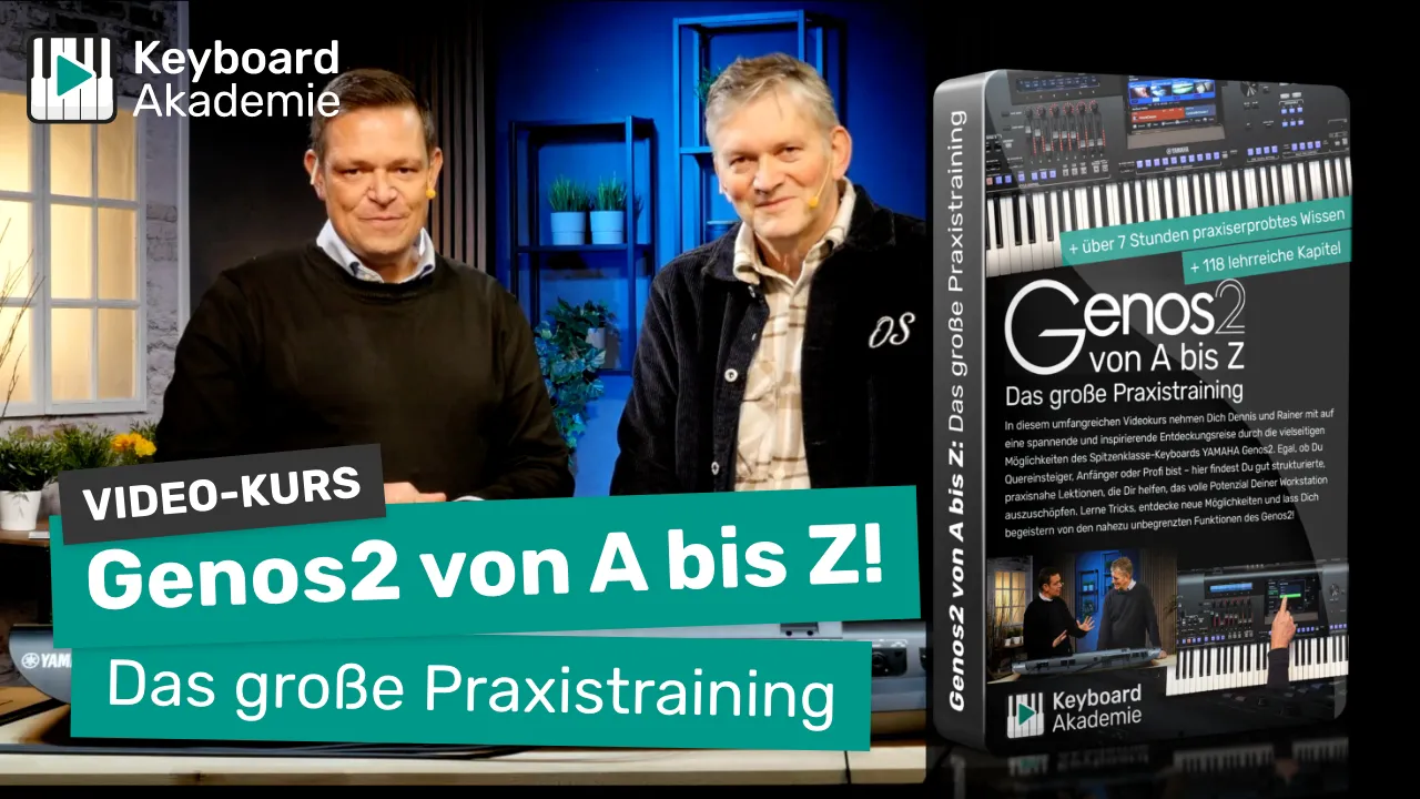 Genos2 von A bis Z: Das große Praxistraining – Der große Videokurs zum YAMAHA Genos2 jetzt verfügbar