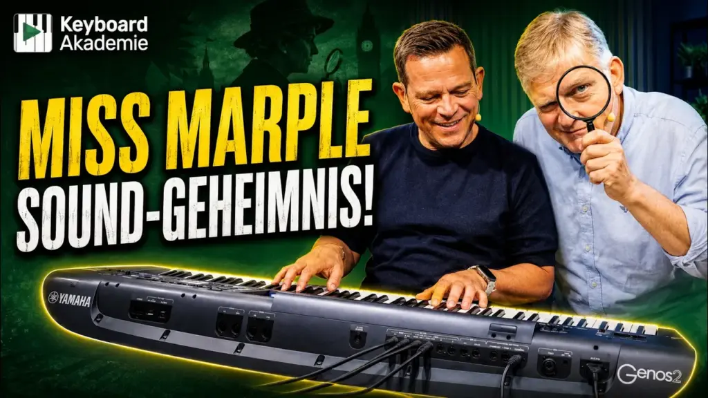 Miss Marple Theme am Keyboard spielen – mit Cembalo-Trick & Pedal-Steuerung!