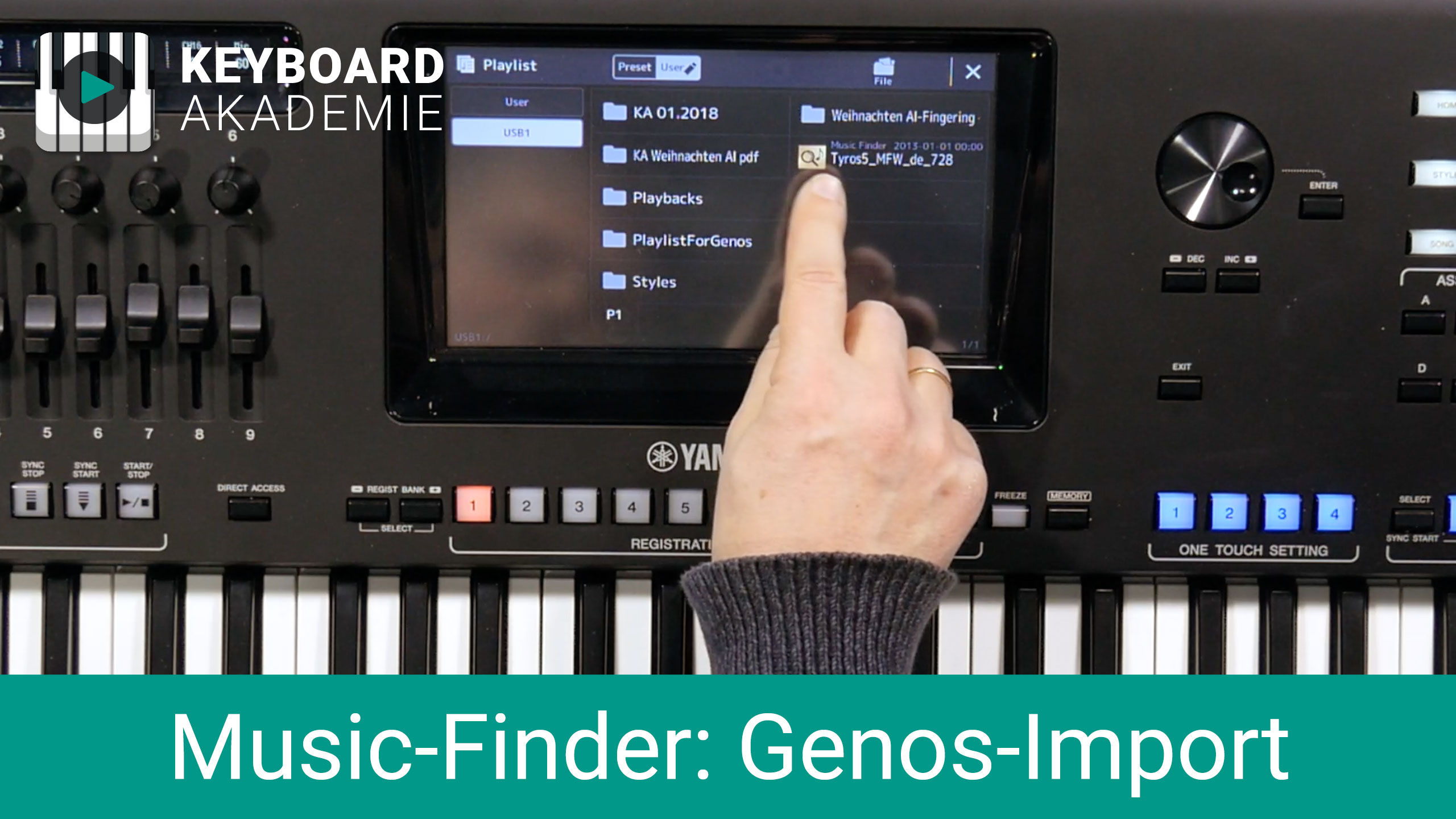 Music-Finder-Daten in den Genos laden | Power-Tipp