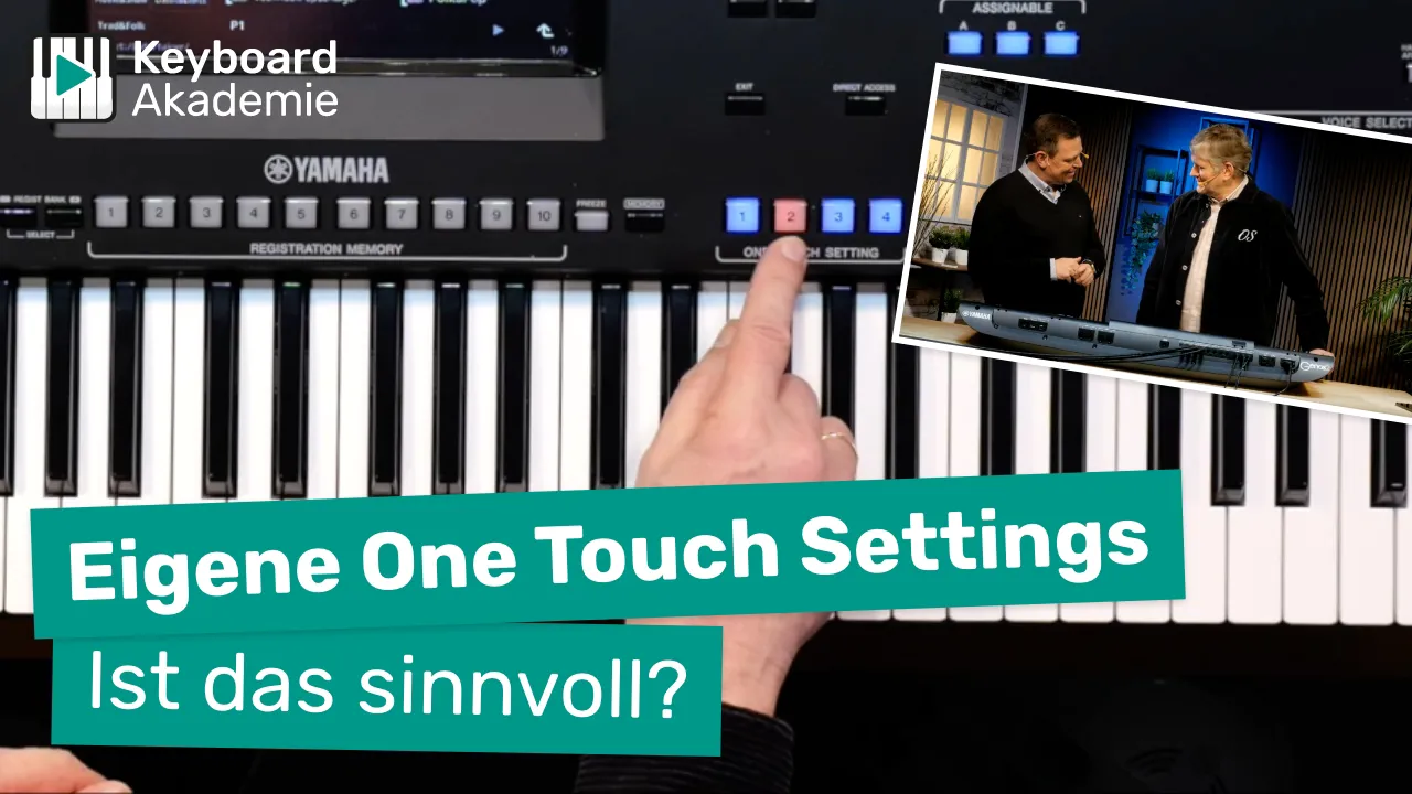 One Touch Settings (OTS) selbst programmieren am Yamaha-Keyboard. Ist das sinnvoll?