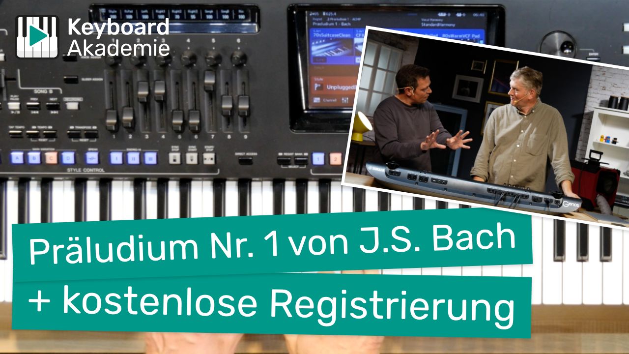 Präludium Nr. 1 von J.S. Bach auf dem Genos + kostenlose Registrierung