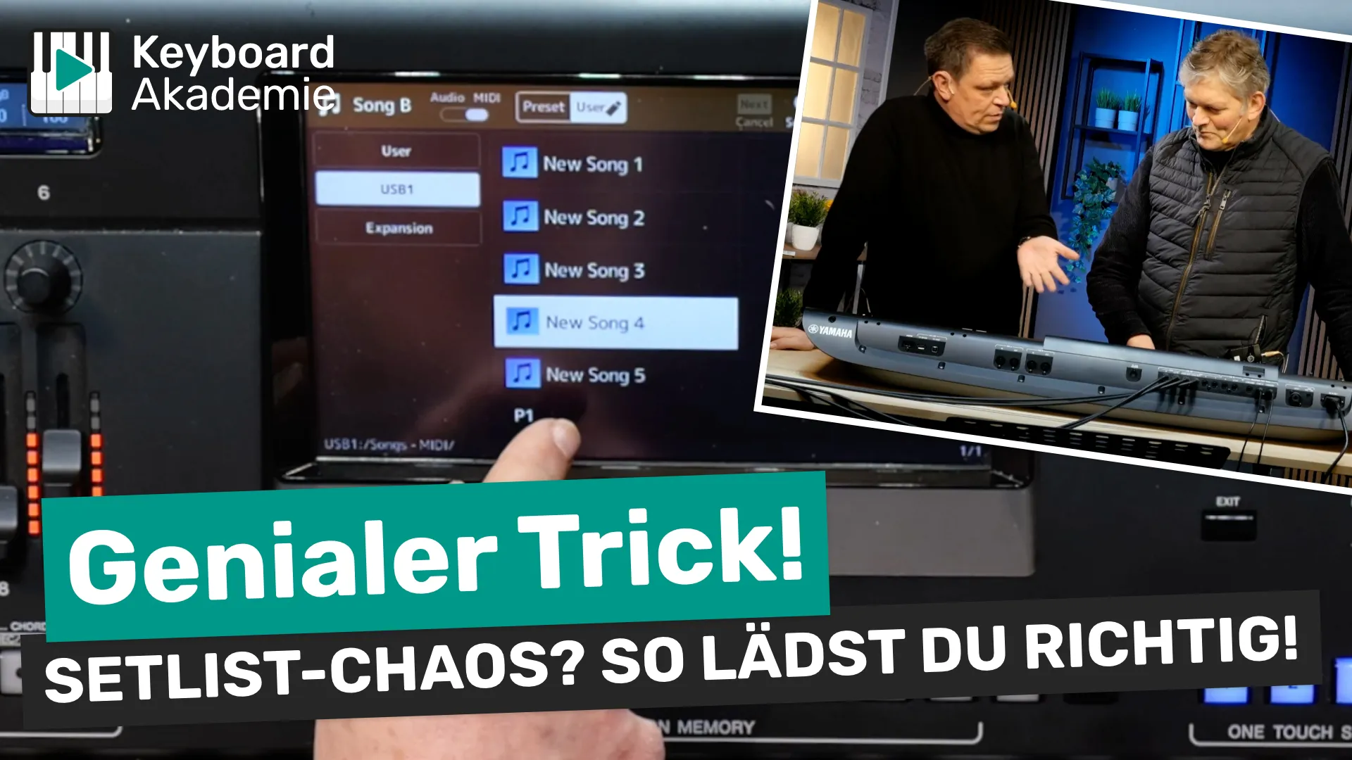 Setlist-Chaos am Keyboard? So lädst du deine MIDI-Files endlich richtig!