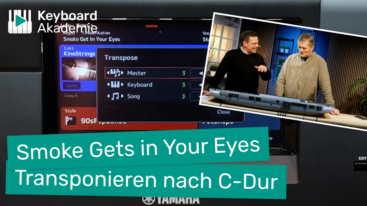 Smoke Gets in Your Eyes: Transponieren nach C-Dur