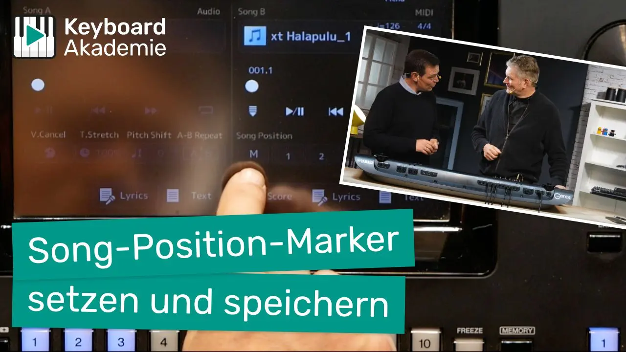 Song-Position-Marker setzen und speichern