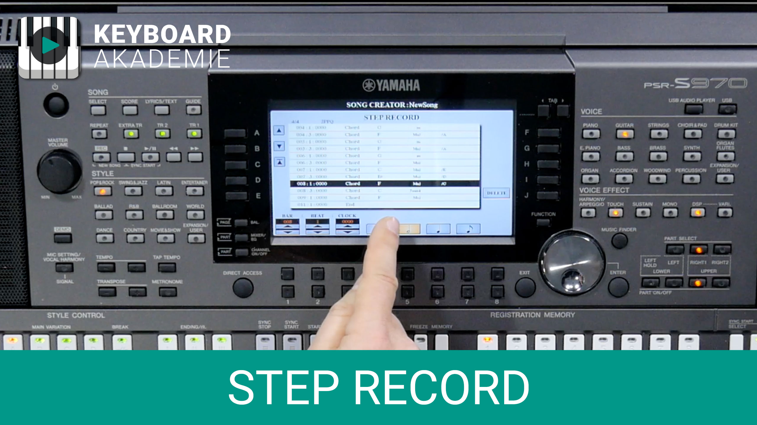 Step Recording | Power-Tipp | PSR-S970