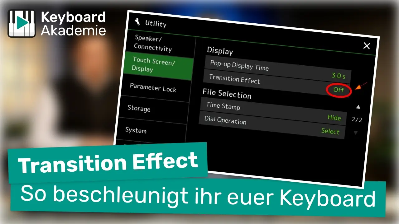 Transition Effect: So beschleunigt ihr Yamaha Genos und PSR-SX
