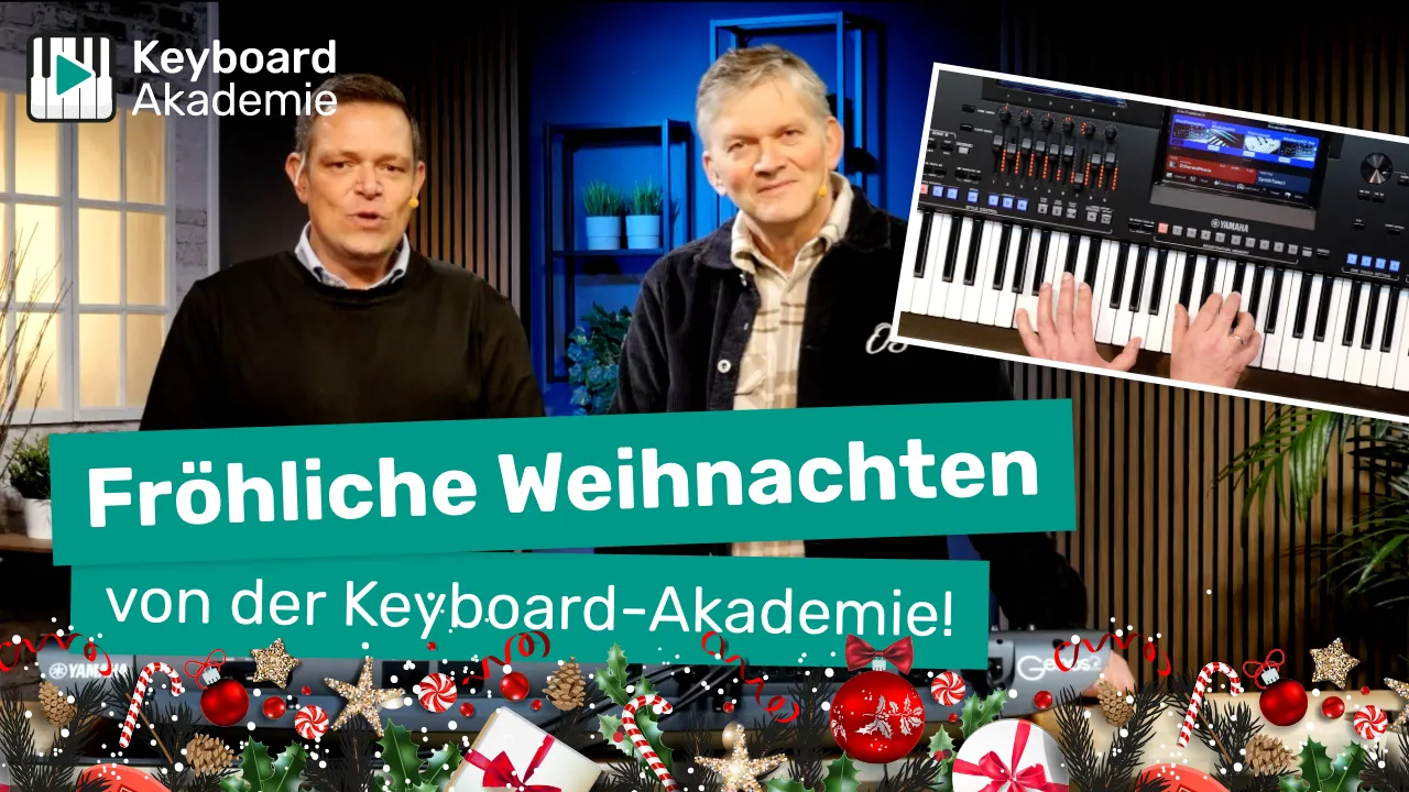 Fröhliche Weihnachten und ein herzliches Dankeschön von der Keyboard-Akademie!