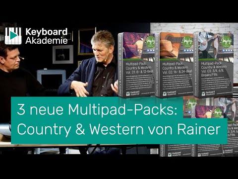 Jetzt erhältlich! 3 neue Multipad-Packs: Country & Western von Rainer Brüggehagen Genos, Tyros, PSR